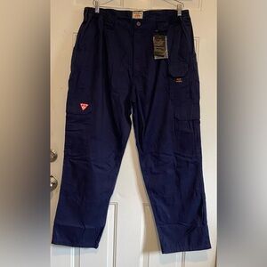 Ticomela FR Fire Sz 38/30 Navy Blue Field Pants 100% Cotton NFPA2112 Cat2 NWT